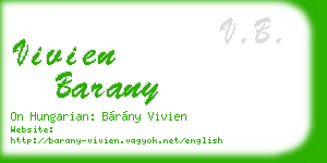 vivien barany business card