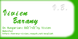 vivien barany business card